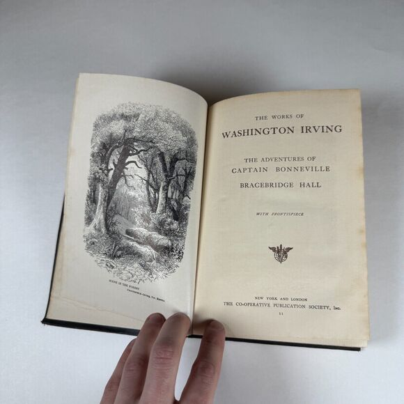 The Works of WASHINGTON IRVING Adventures of Captain BONNEVILLE vintage Book - Picture 7 of 13
